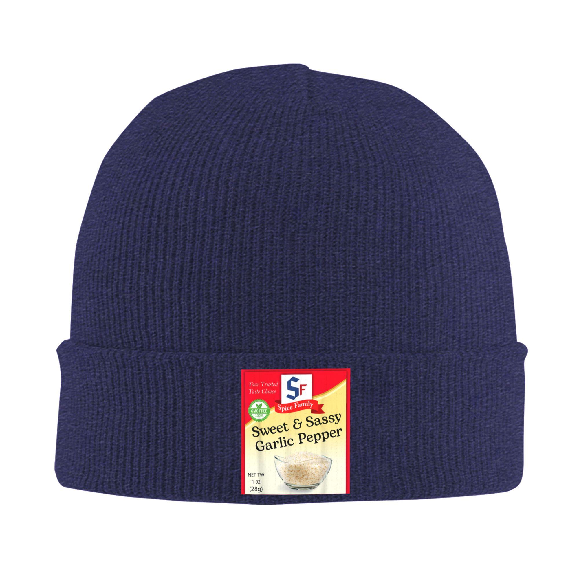 

Sweet & Sassy Garlic Pepper Condiment Knitted Hat Beanie Hats Sport Thermal Elastic Men Women Bonnet Hats Autumn Winter Caps One Size