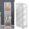 Lipstick Holder Organizer 4 Grid Plastic Lip Gloss Storage Case Portable Cosmetics Display Rack for