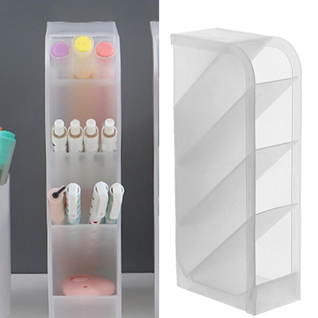 Lipstick Holder Organizer 4 Grid Plastic Lip Gloss Storage Case Portable Cosmetics Display Rack for