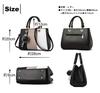 Lopis 2-Way Handbag, Popular Women's Bag, Lightweight PU Leather, Cute Shoulder Bag, Stylish for Spring and Summer (Black A)