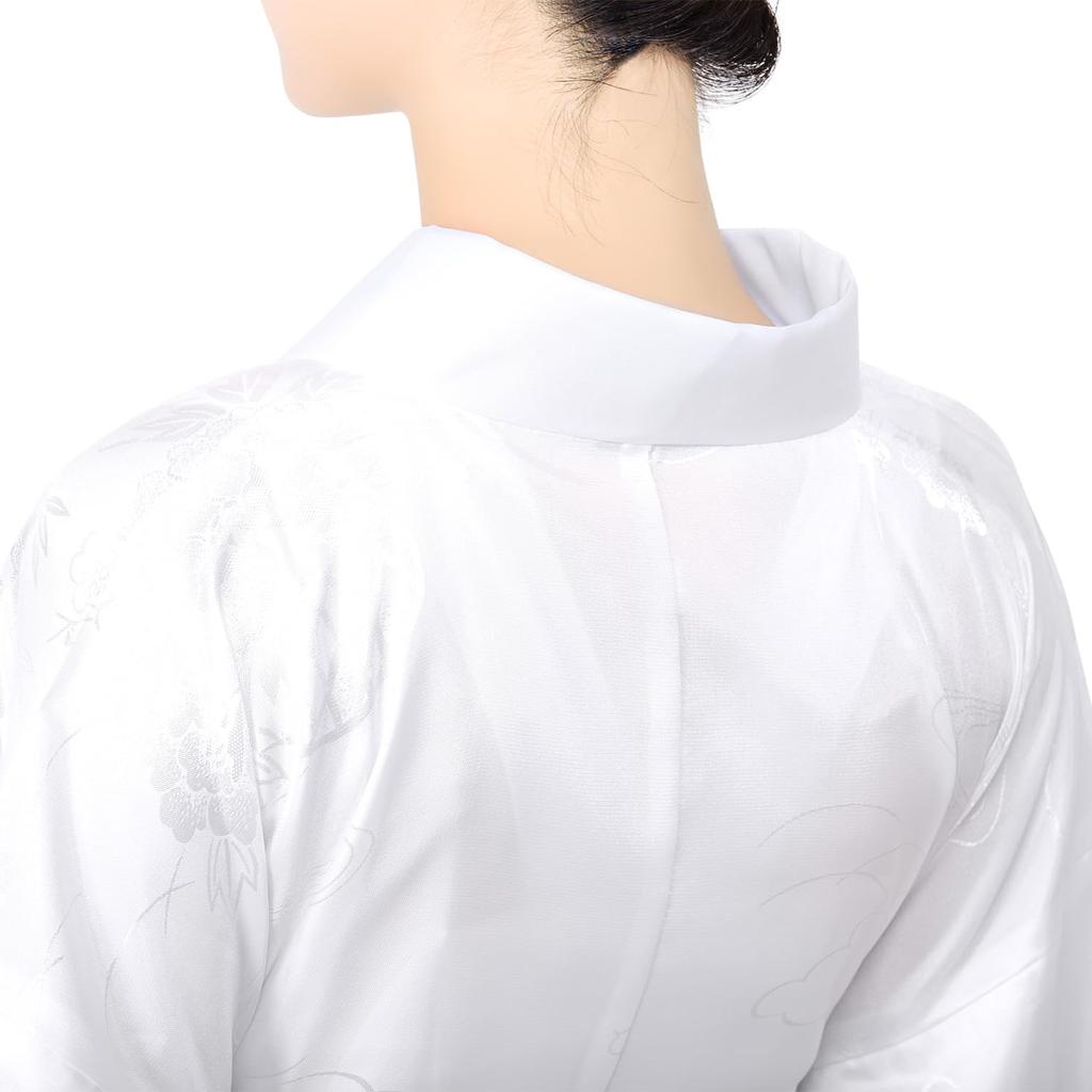 Long Undergarment with [KYOETSU] [Kyoetsu] Undergarment, Two-shaku Sleeve, Long-sleeved, Washable, Half-collar, Collarless, Women's (no Collarless,