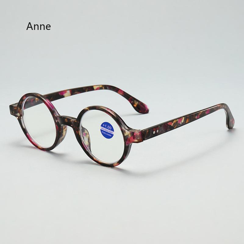 Anti Blue Light Reading Glasses Small Round Frame High-Definition Eyewear Artistic Retro Presbyopia Hyperopia Glasses Unisex