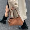 Trendy Multicolor Shoulder Bag PU Frosted Underarm Bag Comfortable Handle Large Capacity Tote Bag Commutting