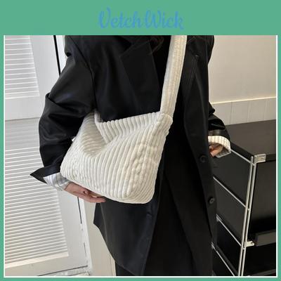 Fashionable Corduroy Tote Bag For Women Soft And Spacious Winter 2023 Shoulder Bag