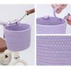 Adjustable Bicycle Basket Removable Design Large Capacity Handlebar Front Basket Solid Color Colorful Dots Cycling Basket