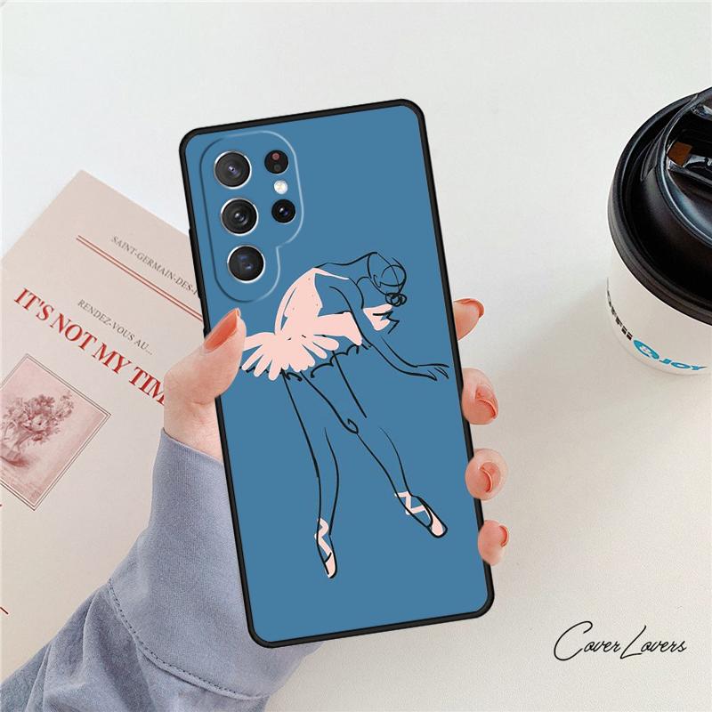 Ballerina Dance phone case For Samsung Galaxy S24 S25 S23 S22 Ultra Note 10 20 Plus S20 S21 FE Cover