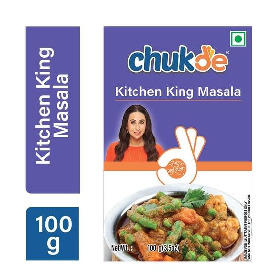 Chukde - Kitchen King Masala - Powder Blend Spice - Aromatic and Savory Spice Mix for All Your Recipes - 100 Gm (Pack Of 2)