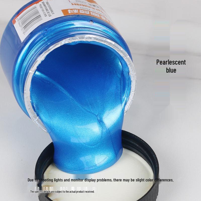 300ml Metallic Perlmutt Gold & Silber Acrylfarbe für Wand- und Handbemalung