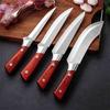 4ks sady kuchařských nožů Nerezová ocel Jateční nůž Vykosťovací nůž Řeznický nůž Ostrý nůž na krájení