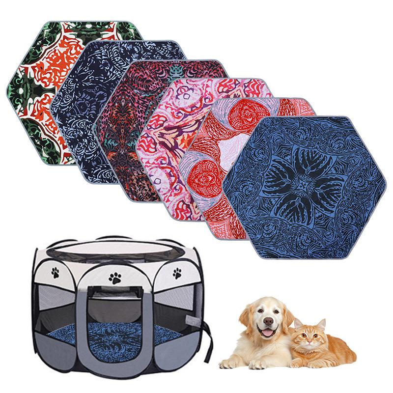 Hexagonal Moisture-Proof Pet Playpen Mat – Cold-Insulating Pad for Dogs & Cats
