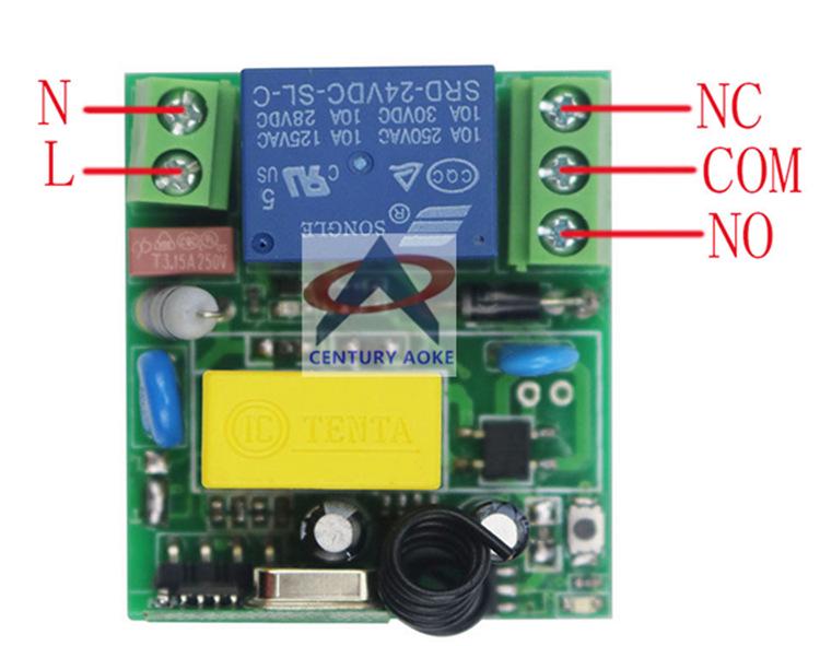AC220V Long-Range Remote Control for Household Lamps & Appliances