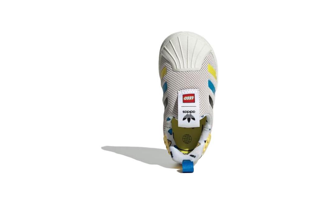 LEGO x Adidas Originals SUPERSTAR 360 Abrasion Resistant Breathable Low top Toddler Shoes Beige Infant And Toddler IF2918