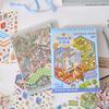 Mr Paper 49Pcs/Bag Business Town Series Mini 3D Miniature Scenography Sticker Book Visual Stacking Scene Stickers Diy Gift Decor