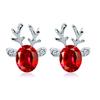 Christmas Santa Snowflake Earrings Cane Candy Bells Elk Earrings Christmas Hat Earrings