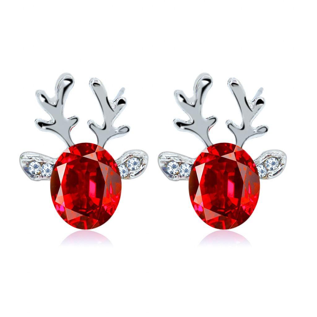 Christmas Santa Snowflake Earrings Cane Candy Bells Elk Earrings Christmas Hat Earrings
