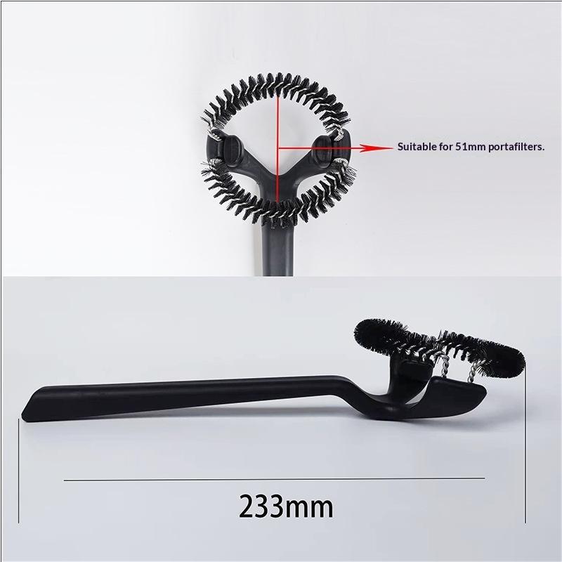 Coffee Machine Brush Cleaner Removable Coffee Maker Espresso Group Head Cleaning Round Brushes Cleaning Tool