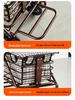 Foldable Mobility Scooter: Pushable & Rideable Elderly Walker with Four Wheels, Portable Shopping Assistant