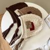 Keep Warm Knitted Hat with Long Tassels Harajuku Designed Ear Protection Hat  Daily