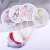 1 Set - Hanfu Fan DIY Fan Material Pack - Antique Accessories Fan Embroidery Dance Fan Handmade Bag