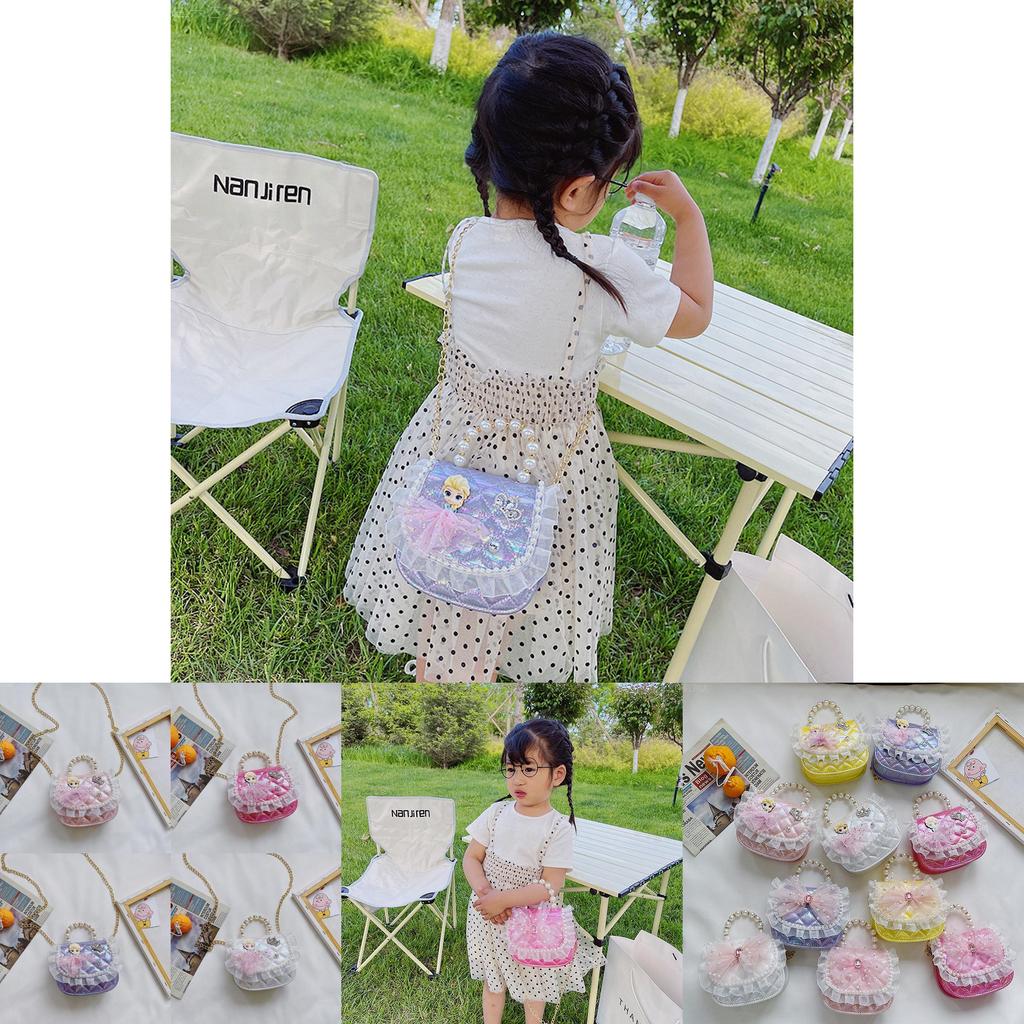 Chic Pearl Embellished Crossbody Bag For Kids Trendy And Fashionable Accessory