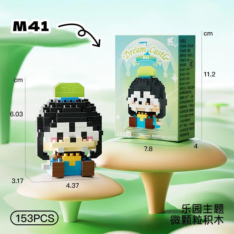 Disney Princess Micro Building Blocks Mickey Mouse Winnie Friend Figure Donald Duck 60 Style Assembled Mini Brick Toys For Kids