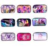 Kpop Demon Hunters Student Pencil Case Cartoon Large Capacity Pencil Box Stationery Supplies Girl Cosmetic Storage Bag Gifts