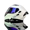 QSTK Large Head Circumference Motorcycle Helmet with Bluetooth Slot, Dual Visors, New Model Flip-Up Helmet