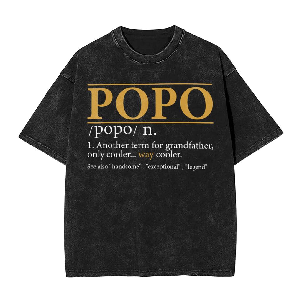 Pop Pop Definition Like A Regular Grandpa Fathers Day Tshirt Fashion T Shirts Short Sleeve Tops Beach Casual O Neck Top Tees