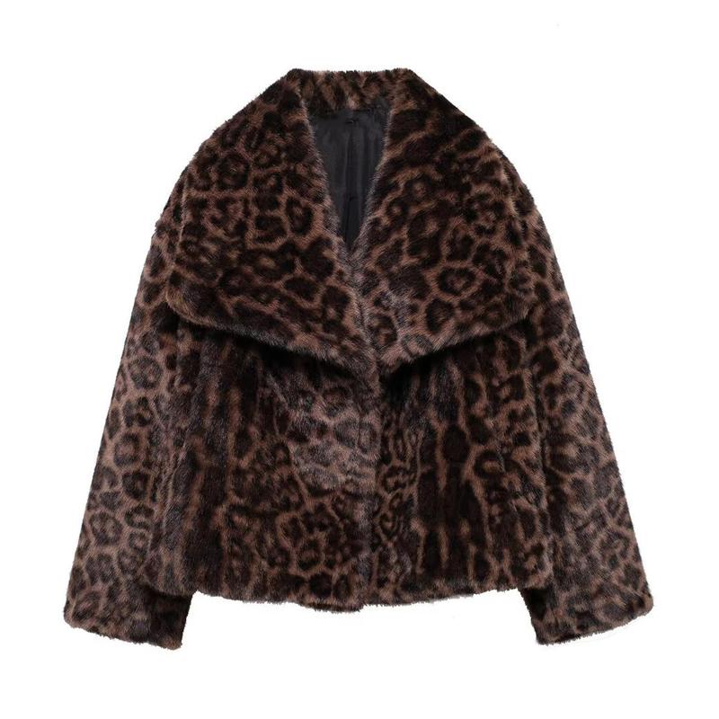 Faux Fur Coat Plush Fluffy Women's Jacket Woman Autumn Winter Outerwears White Red Gray Black Blends Coats