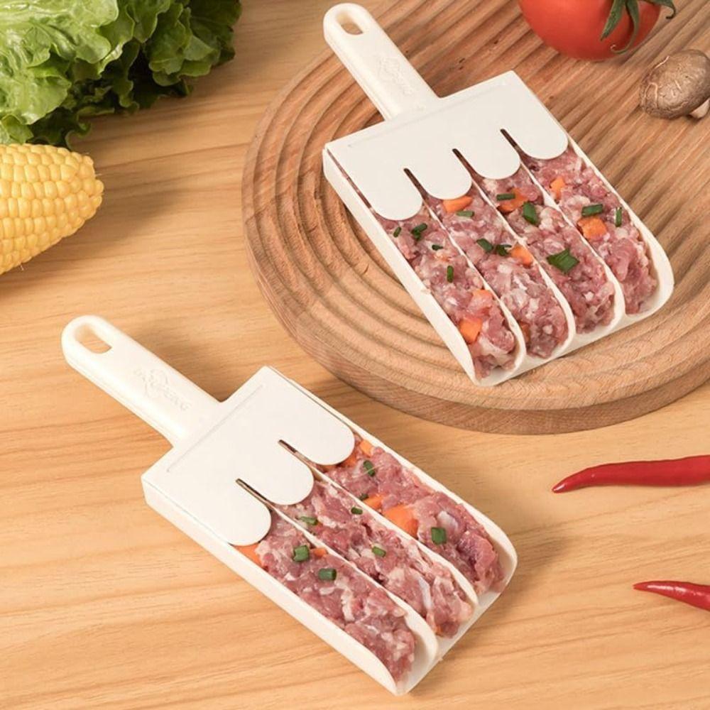 Cooking Tools Kitchen Triple Meatball Maker with Cutting Spade None-Stick Meatball Maker