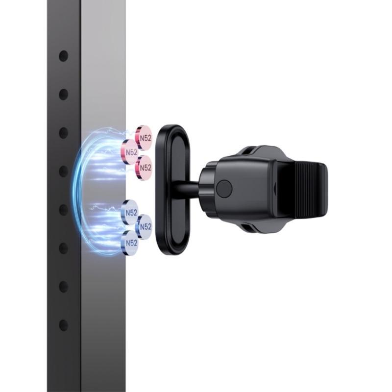 Universal Magnetic Phone Holder with Strong Base 360 Rotation Portable Mobile Phone Holder for Gym & Outdoor Activity