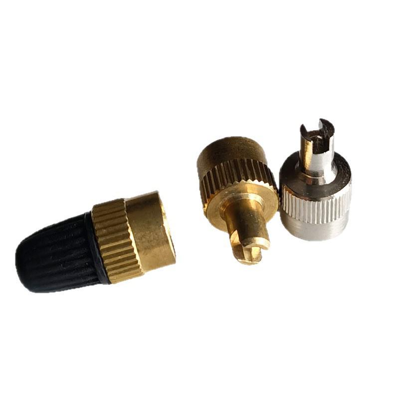 Multifunctional Pure Copper Valve Stem Cap and Core Wrench for Cars, Motorcycles, Bicycles, and Electric Scooters