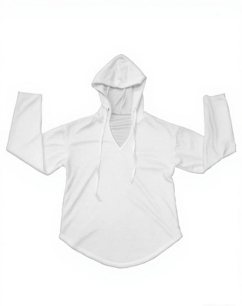 Elegant 2025 V-Neck Women's Hoodie - Soft Long Sleeve Drawstring Sweatshirt