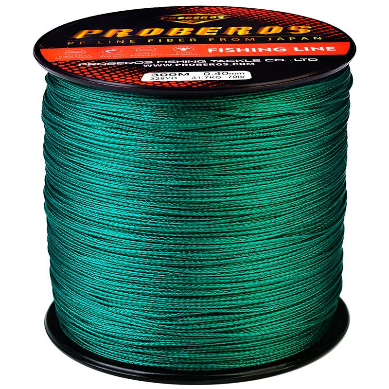 9-Strand 300m PE Braided Fishing Line for Rock and Sea Fishing