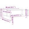 White Coffee Table 80x80x36.5 cm Engineered Wood