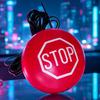 Garage Parking Stopper with Rope Highly Visible Parking Ball Aid for Home Driveway Outdoor, Fits SUV Sedan Truck RV Caravan