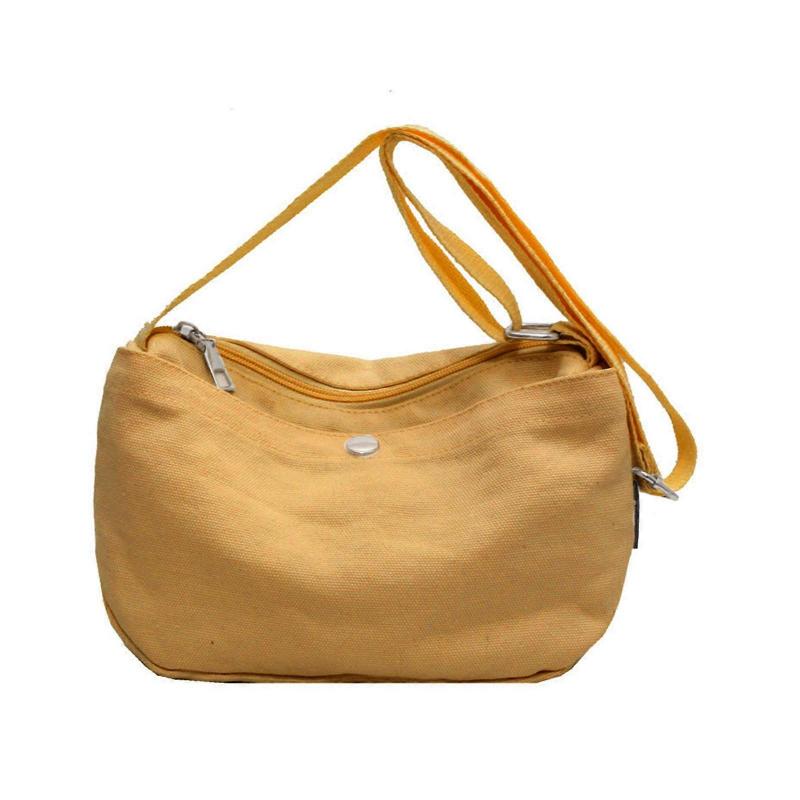 Leisure Bag Korean Style Casual Bag Fashion Bag CanvasShoulder Bags Women Girl Lady Purse Crossbody Bag Large Capacity Khaki