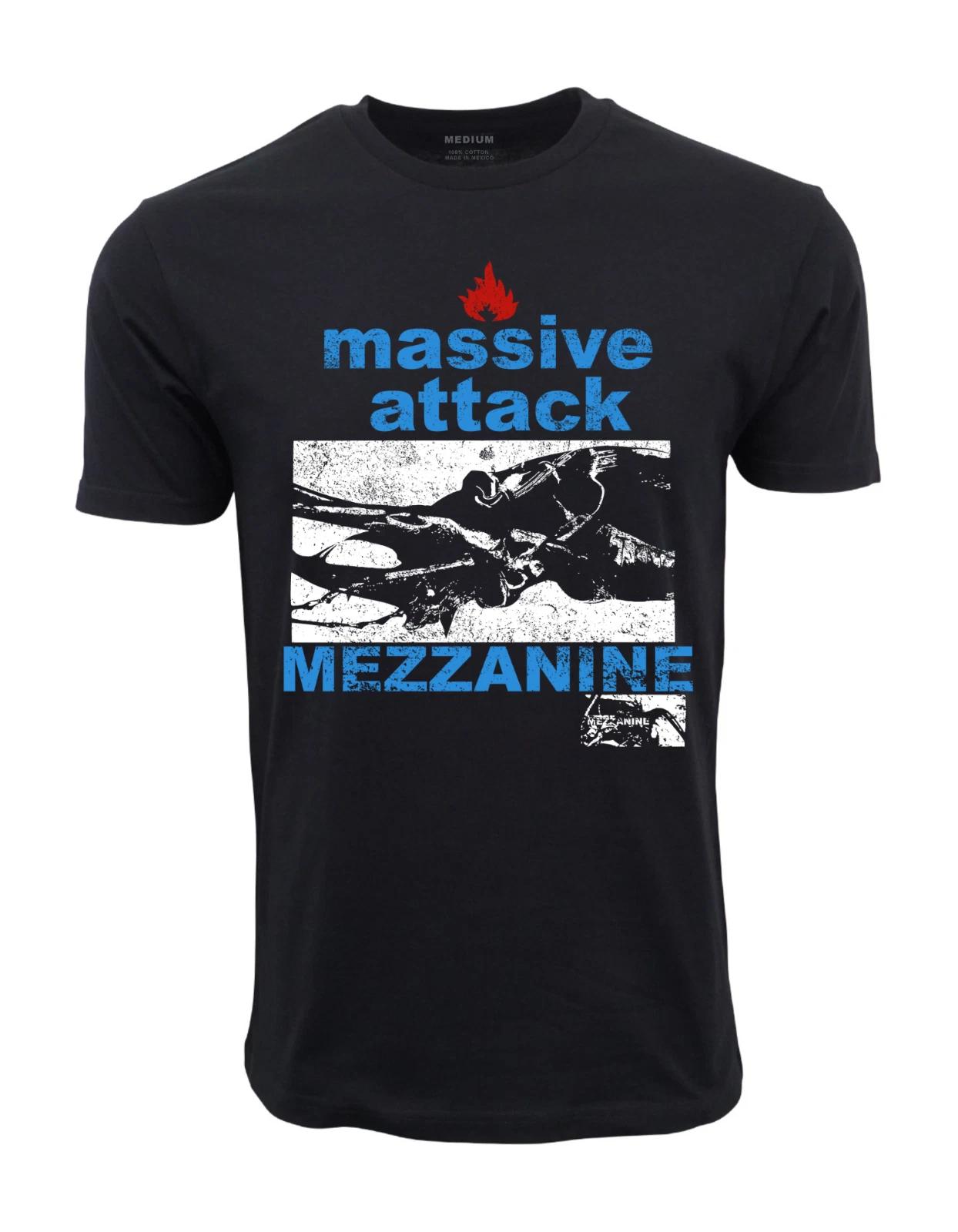 Unisex Adult Vintage Music 1998 MASSIVE ATTACK MEZZANINE EURO TOUR ... S