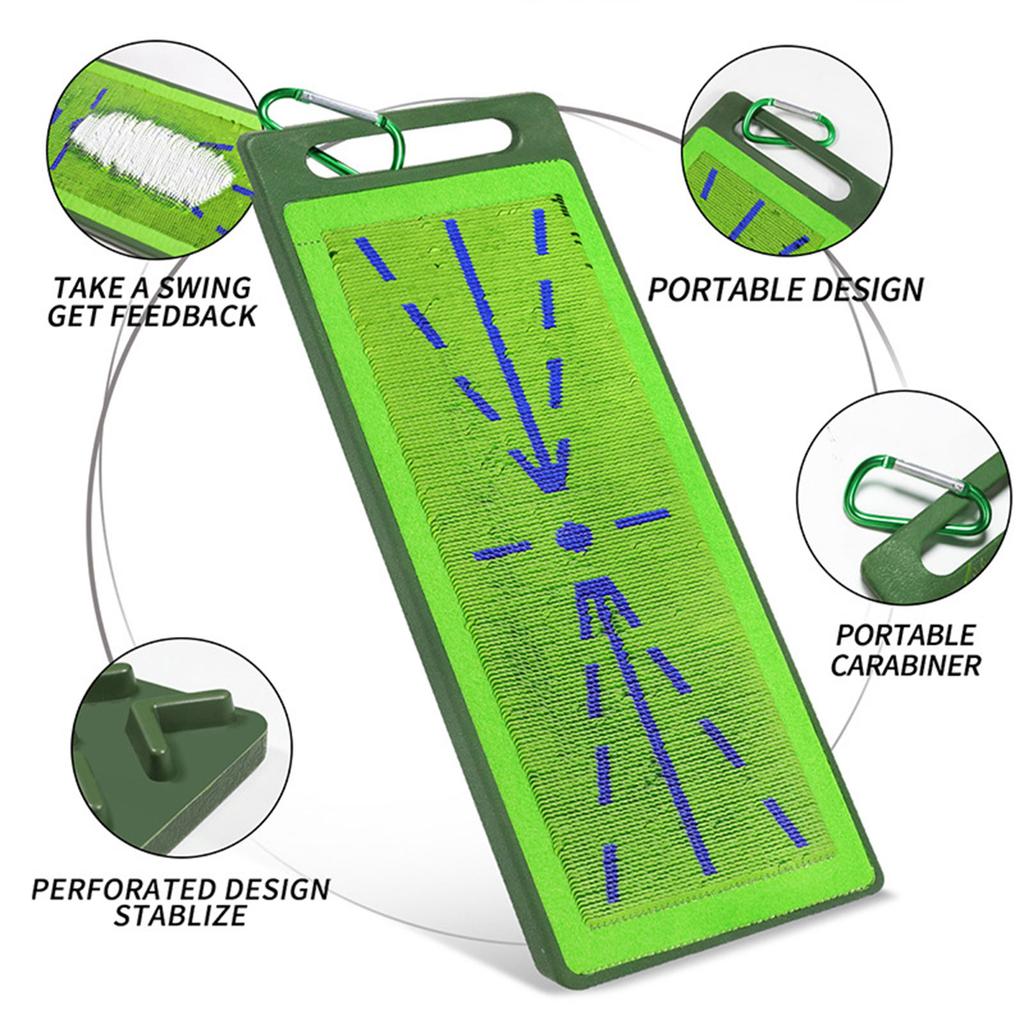 Golf Practice Mat Golf Hitting Postures Practice Swing Mat Golf Training Mat For Swing Detection Batting Golf Impact Mat