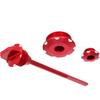 For CRF110 for CRF 110 2013-2024 Motorcycle Accessories Engine Crankcase Oil Fluid Dipstick Cap Oil Level Gauge Dipstick Oil Level Indicator(Red)