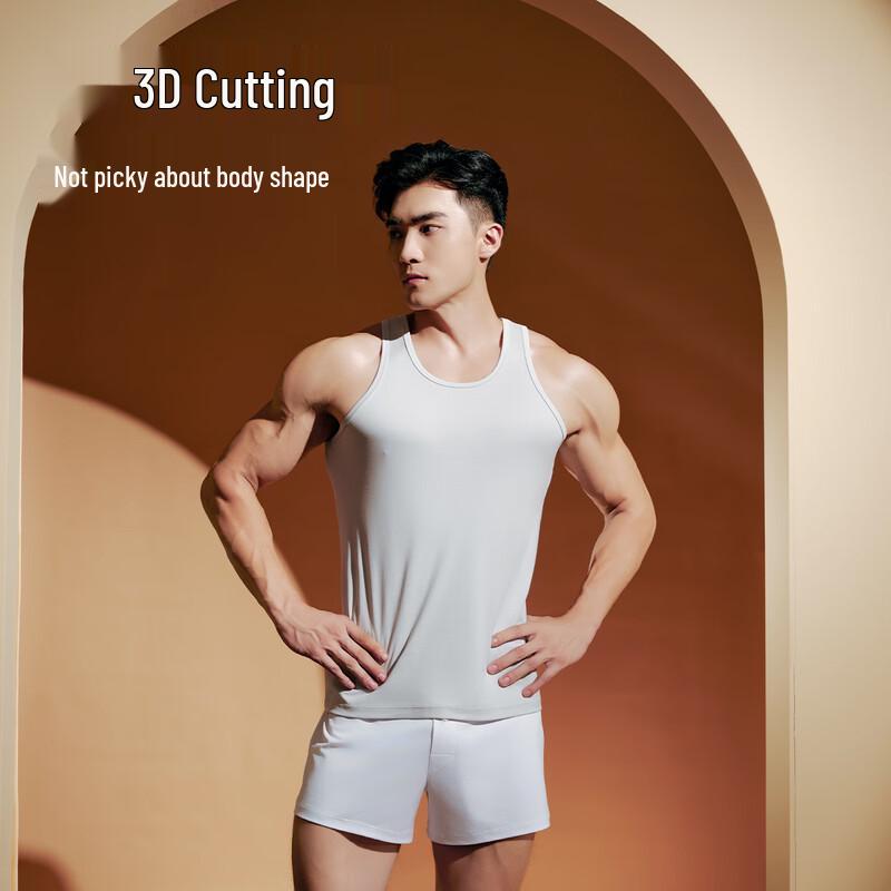 Yiershuang Men's Premium 100% Cotton Tank Top Gift Box