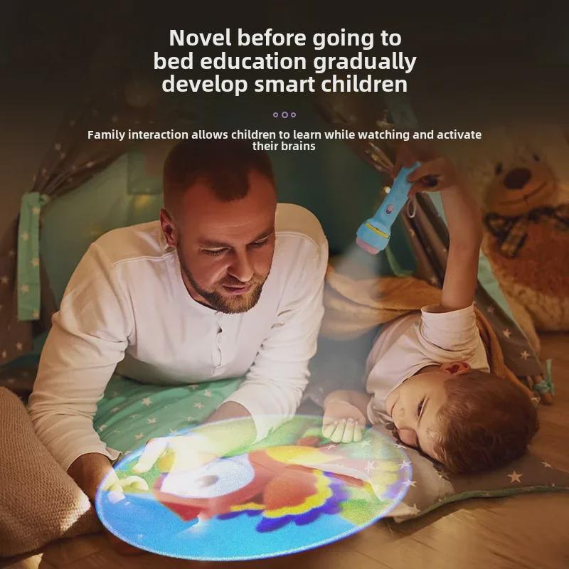 Children's Starry Sky Projector & Night Light: Educational Sleep Aid & Flashlight Toy