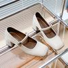 Spring and summer new fashionable solid color Mary Jane shoes gently match skirt thick heel high heel single shoes