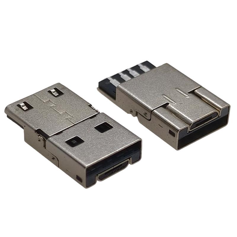 USB Micro Dual Male Connector USB MICRO two-in-one male plug connector