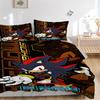 3pcs bedding set Sonic Shadow Includes 1 Comforter + 2 Pillowcases, Without Pillow Inserts, Soft Comfortable,a0909183
