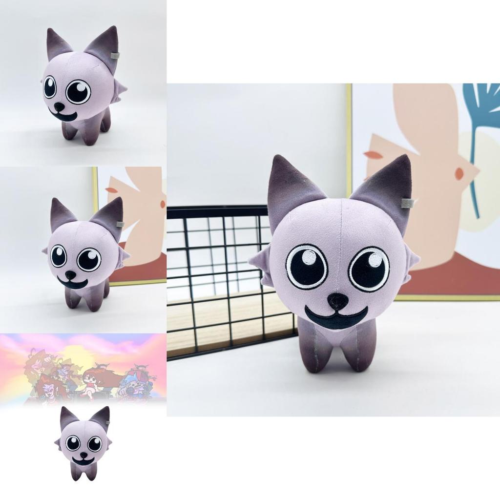 Adorable Garn47 Gray Cat Plush Toy Soft Stuffed Animal For Collectors And Gifts
