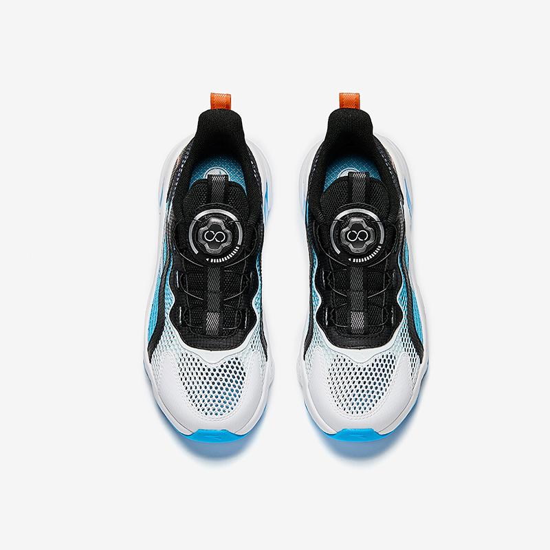 Anta Childrens Red Flame Stubborn Bounce Technology Fashion Trend Breathable Lightweight Shock Absorption Low-Top Running Shoes A12435573H-7