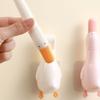 Plastic Duck-Shaped Hair Catcher Double Head Garbage Clip Creative Cleaning Clip  Shower Drains