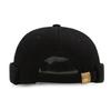 Women Men Beanie Hat Round Solid Color Adjustable No Brim Breathable Decorative Hip Hop Street Dancer Skullcap Headwear