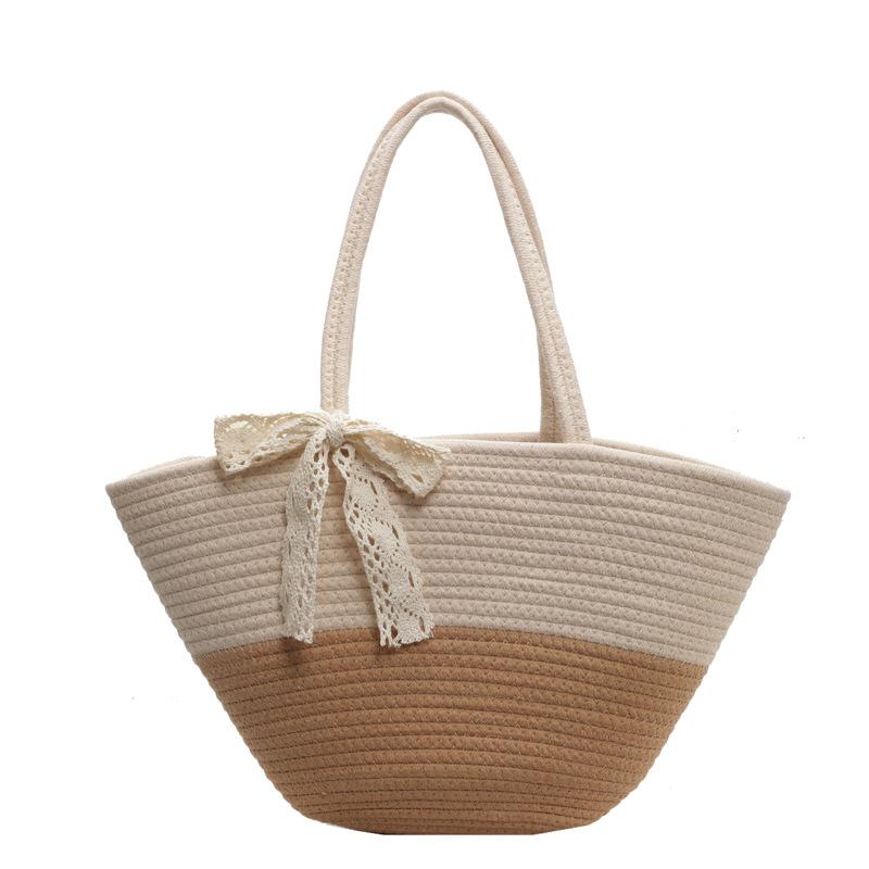 Women's Bag Summer High-end Underarm Bag New Large-capacity Woven Bag Fashionable and Simple Shoulder Vegetable Basket Bag